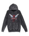 Hornets Black Acid Wash Hoodie