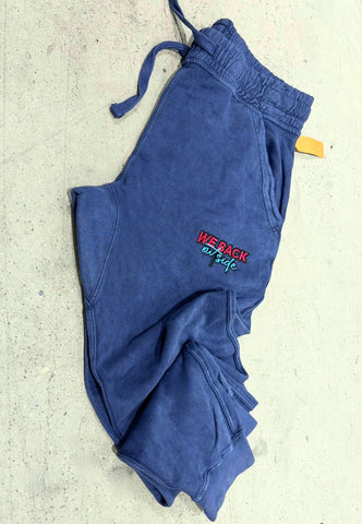 Blue Acid Wash Coordinated Joggers