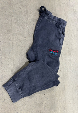 Black Acid Wash Coordinated Joggers
