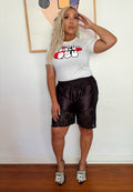 The Girls Love to Ball Black Shorts